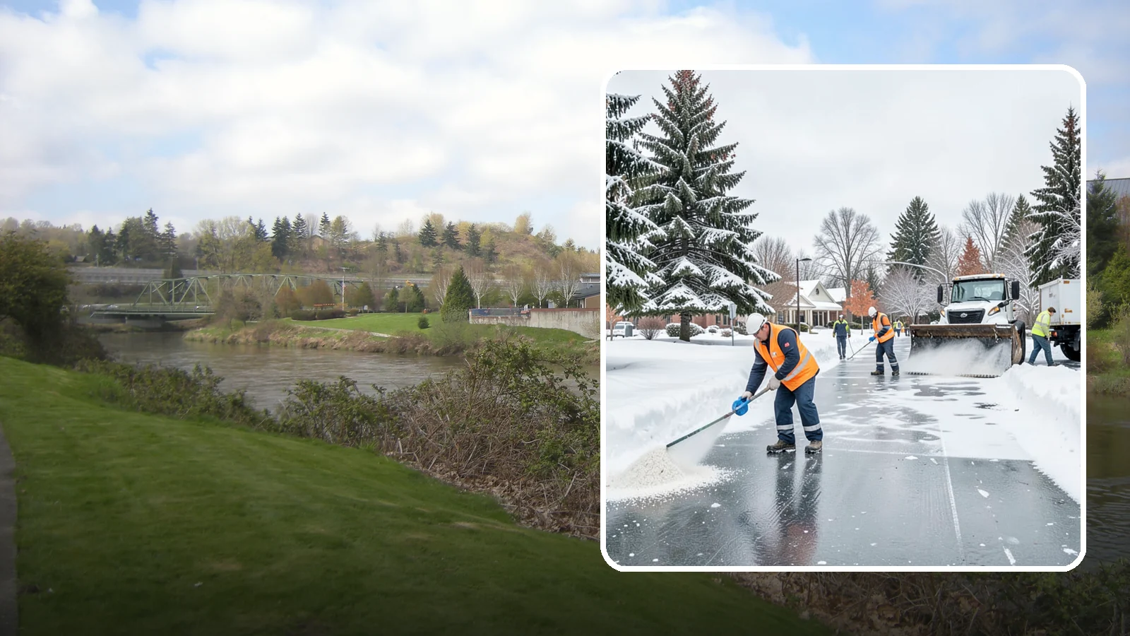 Municipal Deicing in Tukwila, King County, WA - Deicing for municipal properties, keeping public entrances, civic walkways, and government lots safe for staff and citizens...