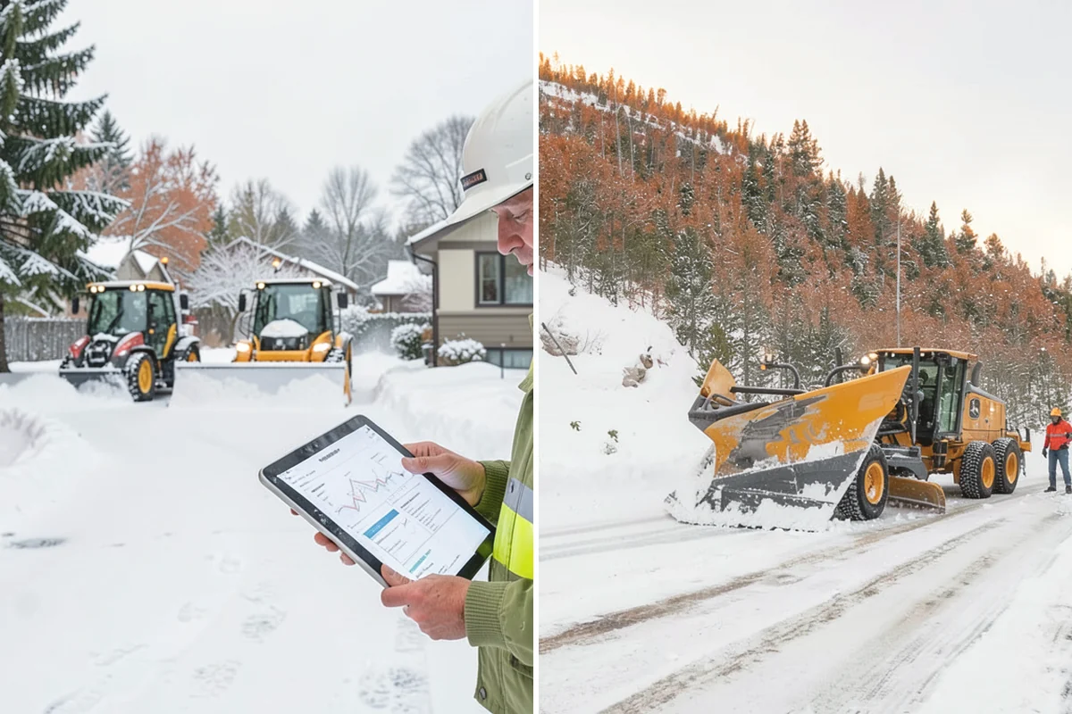 Municipal Deicing in Tukwila, King County, WA - Map public entrances, plazas, ramps, and lots with facilities staff
