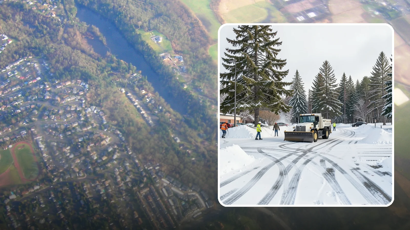 Municipal Parking Lot Snow Removal in Algona, King County, WA - We clear municipal building lots so Western Washington residents and staff can reach public services in any winter weather.