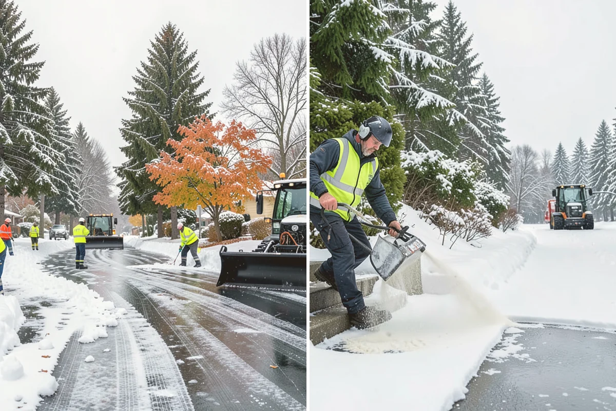 Municipal Parking Lot Snow Removal in Algona, King County, WA - Coordinate public lots, staff parking, and entrances with facility staff