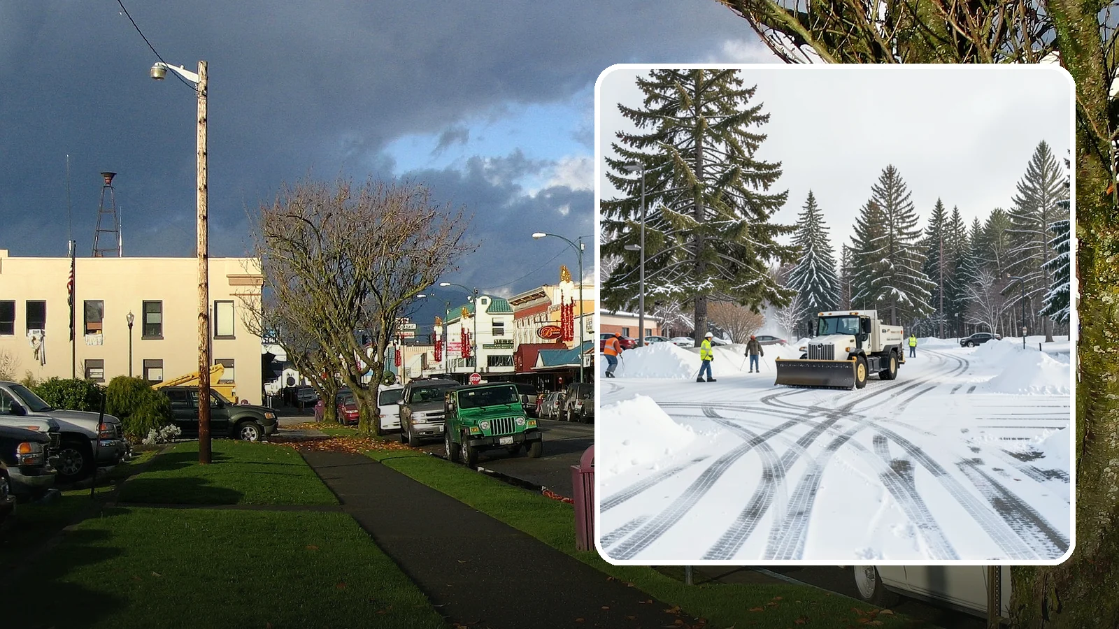 Municipal Parking Lot Snow Removal in Arlington, Snohomish County, WA - We clear municipal building lots so Western Washington residents and staff can reach public services in any winter weather.