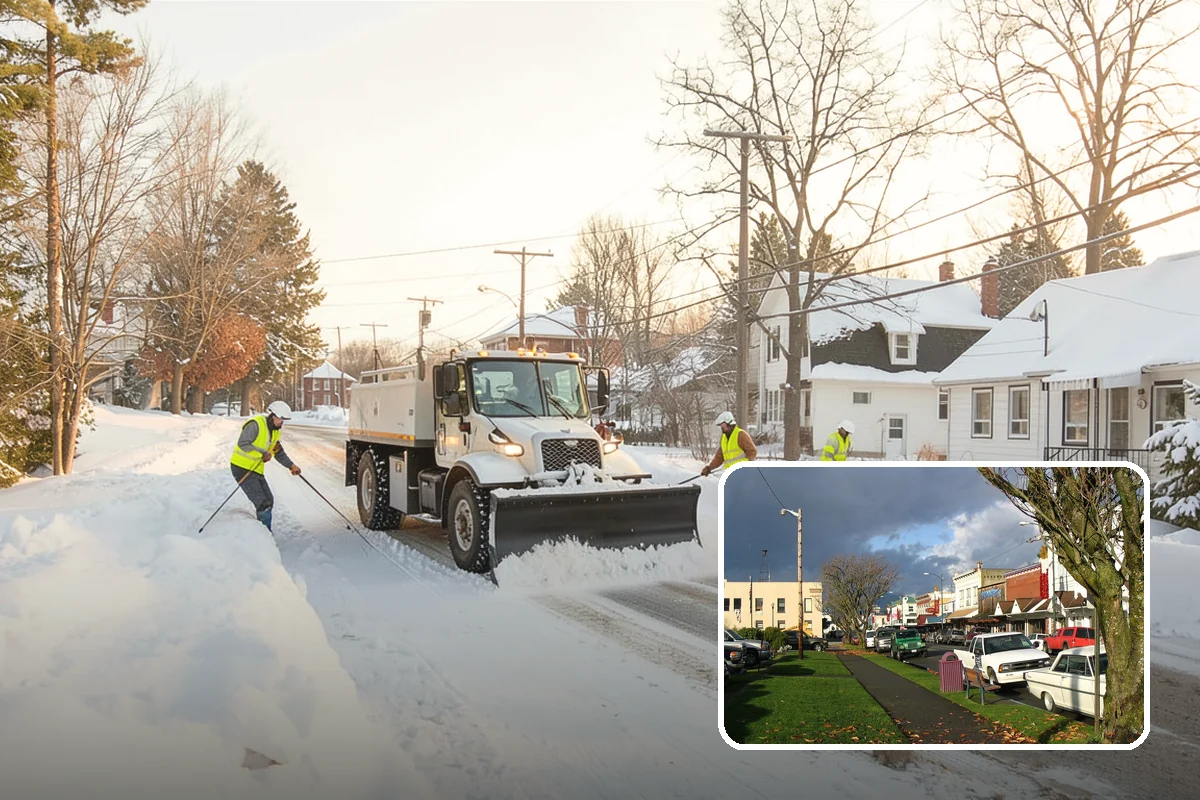 Municipal Parking Lot Snow Removal in Arlington, Snohomish County, WA - Public and staff parking stay open so services continue during storms