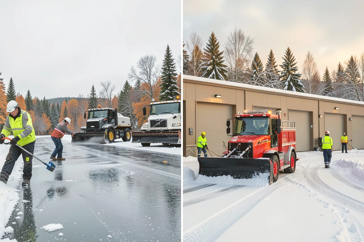 Municipal Parking Lot Snow Removal in Bellevue, King County, WA - Coordinate public lots, staff parking, and entrances with facility staff
