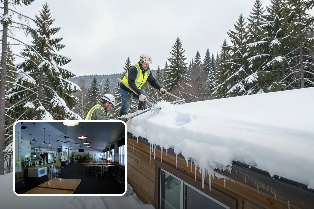 Municipal Parking Lot Snow Removal in Black Diamond, King County, WA - Public and staff parking stay open so services continue during storms