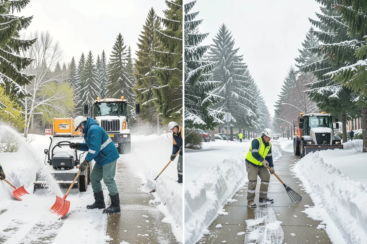Municipal Parking Lot Snow Removal in Black Diamond, King County, WA - Coordinate public lots, staff parking, and entrances with facility staff