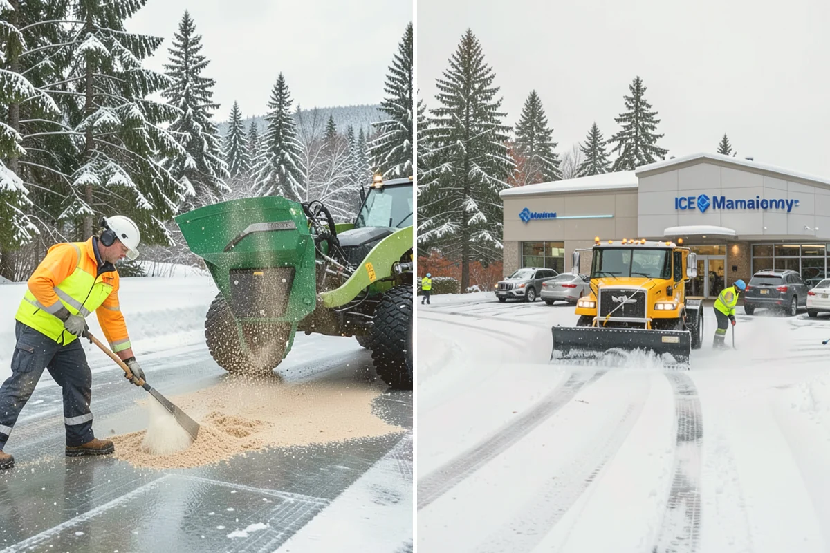 Municipal Parking Lot Snow Removal in Bothell, King County, WA - Coordinate public lots, staff parking, and entrances with facility staff