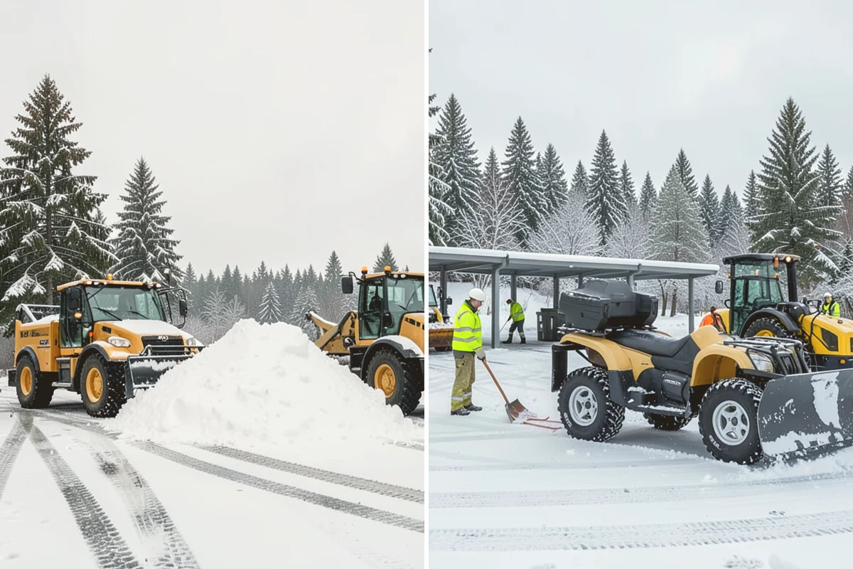 Municipal Parking Lot Snow Removal in Brier, Snohomish County, WA - Coordinate public lots, staff parking, and entrances with facility staff