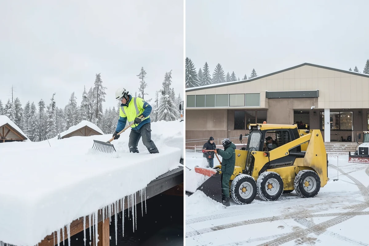 Municipal Parking Lot Snow Removal in Buckley, Pierce County, WA - Coordinate public lots, staff parking, and entrances with facility staff
