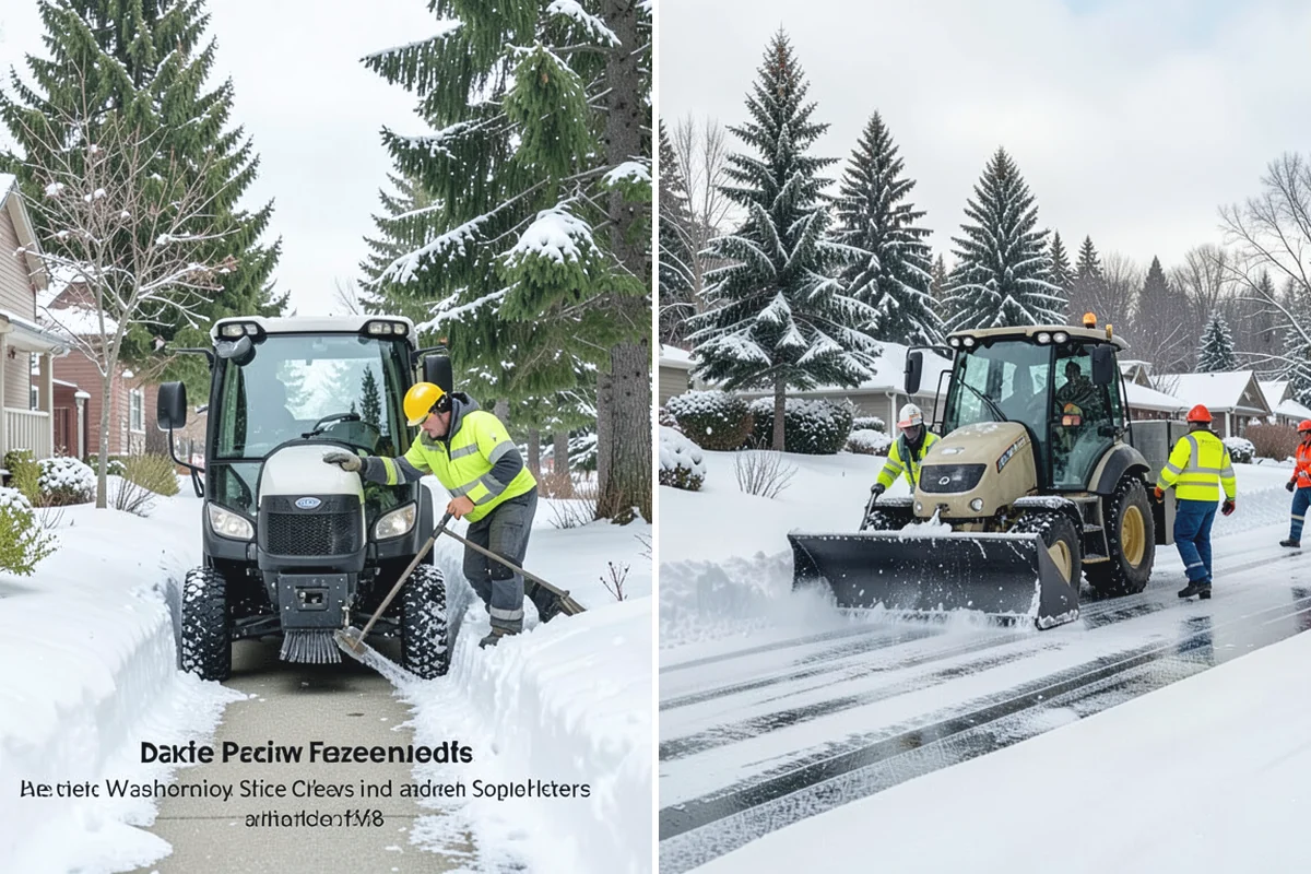 Municipal Parking Lot Snow Removal in Coupeville, Island County, WA - Coordinate public lots, staff parking, and entrances with facility staff