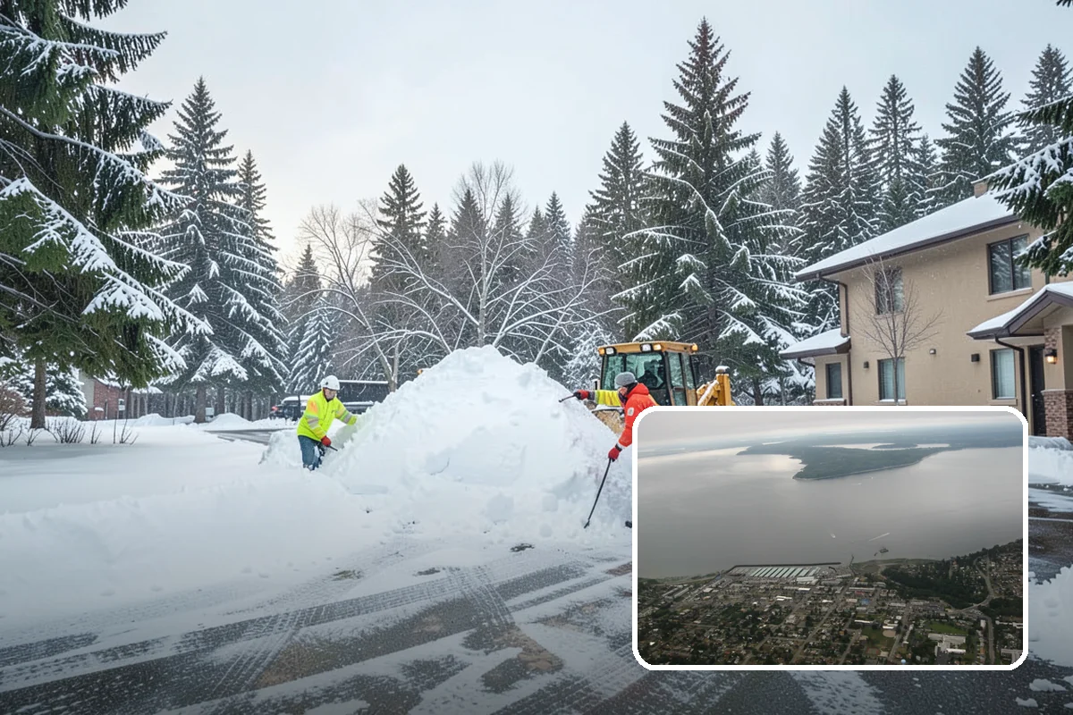Municipal Parking Lot Snow Removal in Des Moines, King County, WA - Public and staff parking stay open so services continue during storms