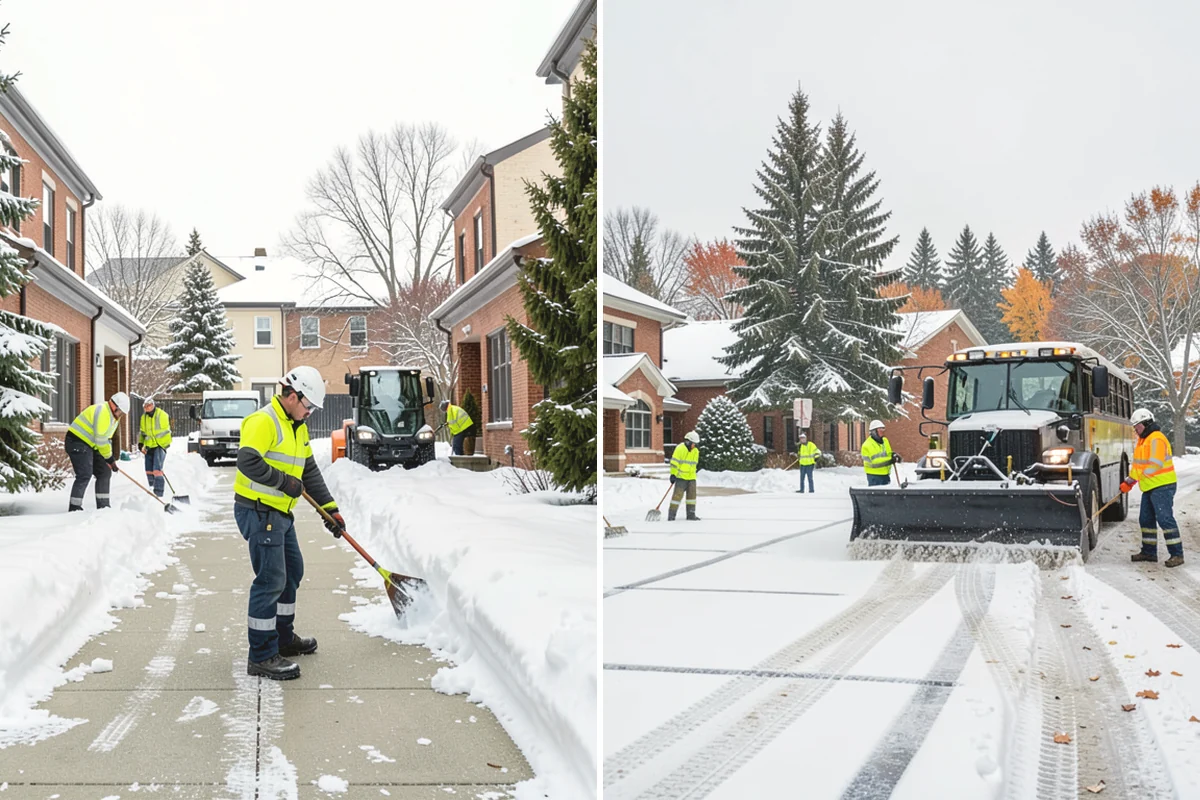 Municipal Parking Lot Snow Removal in Duvall, King County, WA - Coordinate public lots, staff parking, and entrances with facility staff