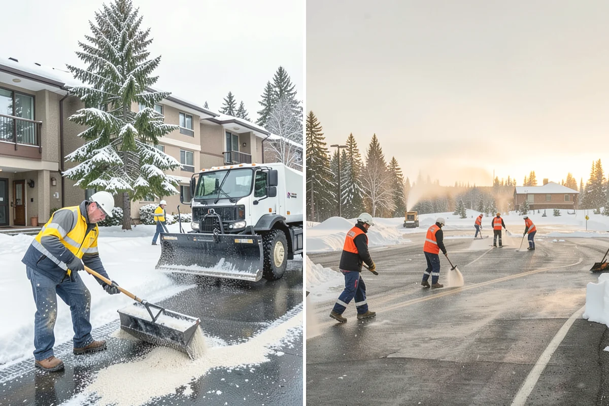 Municipal Parking Lot Snow Removal in Edgewood, Pierce County, WA - Coordinate public lots, staff parking, and entrances with facility staff