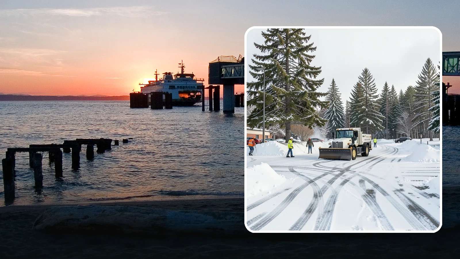 Municipal Parking Lot Snow Removal in Edmonds, Snohomish County, WA - We clear municipal building lots so Western Washington residents and staff can reach public services in any winter weather.