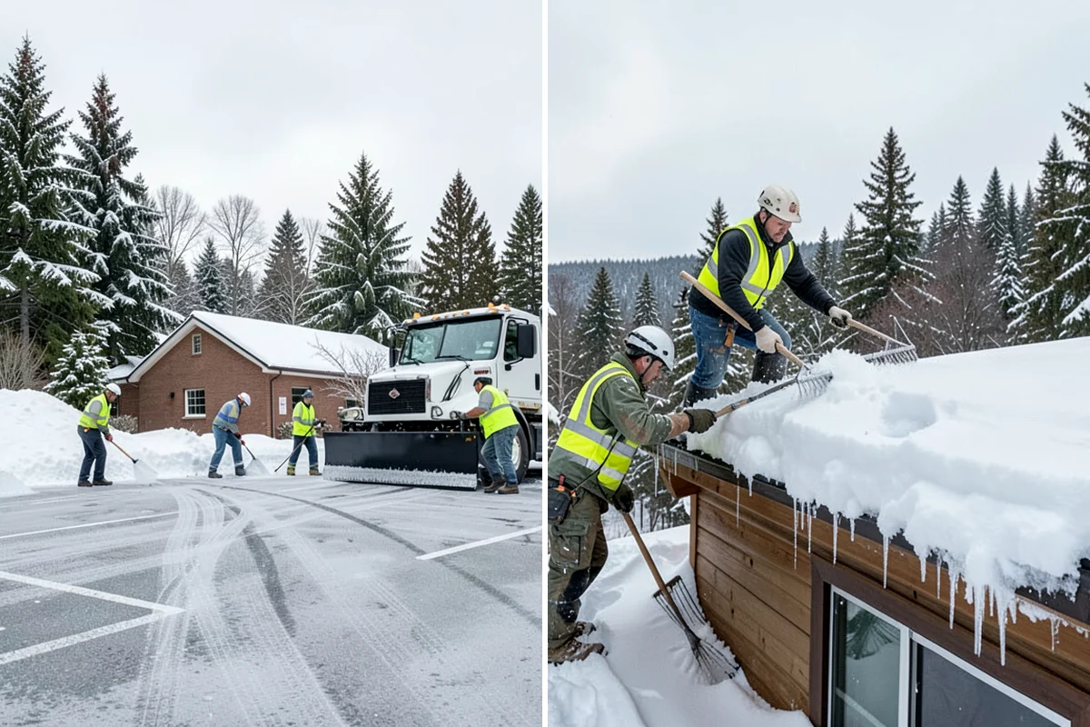 Municipal Parking Lot Snow Removal in Enumclaw, King County, WA - Coordinate public lots, staff parking, and entrances with facility staff