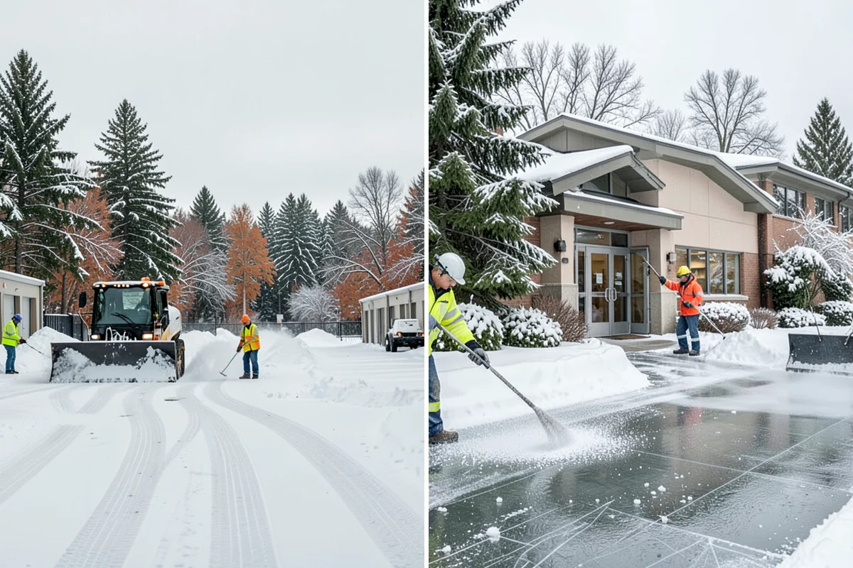 Municipal Parking Lot Snow Removal in Federal Way, King County, WA - Coordinate public lots, staff parking, and entrances with facility staff