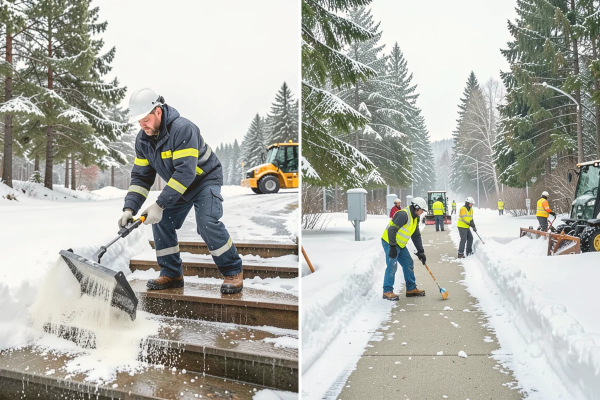 Municipal Parking Lot Snow Removal in Fife, Pierce County, WA - Coordinate public lots, staff parking, and entrances with facility staff
