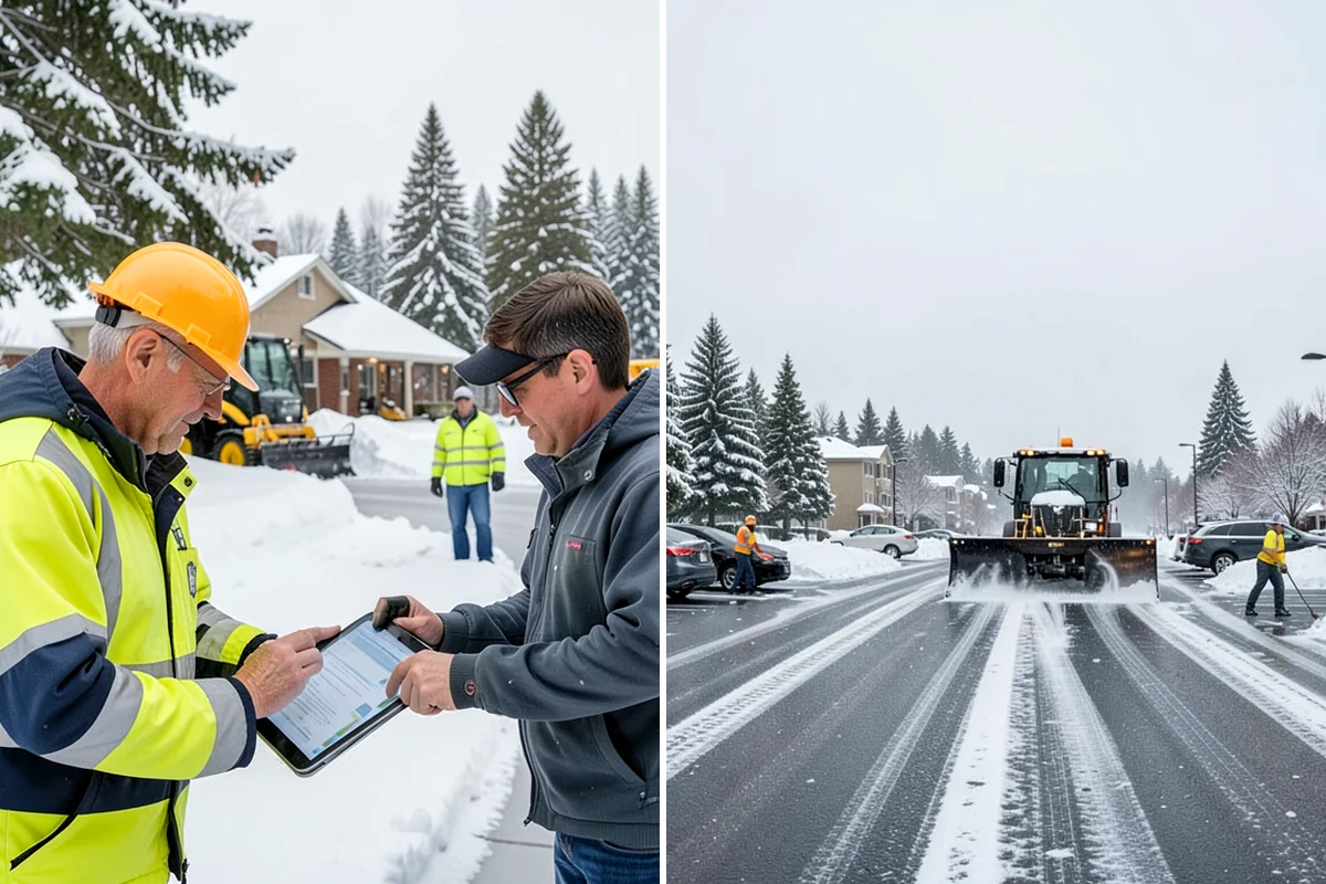 Municipal Parking Lot Snow Removal in Fircrest, Pierce County, WA - Coordinate public lots, staff parking, and entrances with facility staff