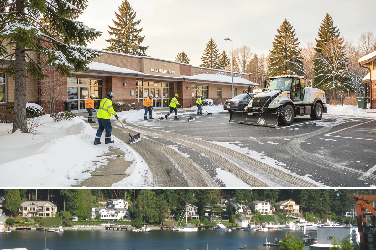 Municipal Parking Lot Snow Removal in Gig Harbor, Pierce County, WA - Municipal lots in Western Washington require the most winter service from December through February, when storms strain public...