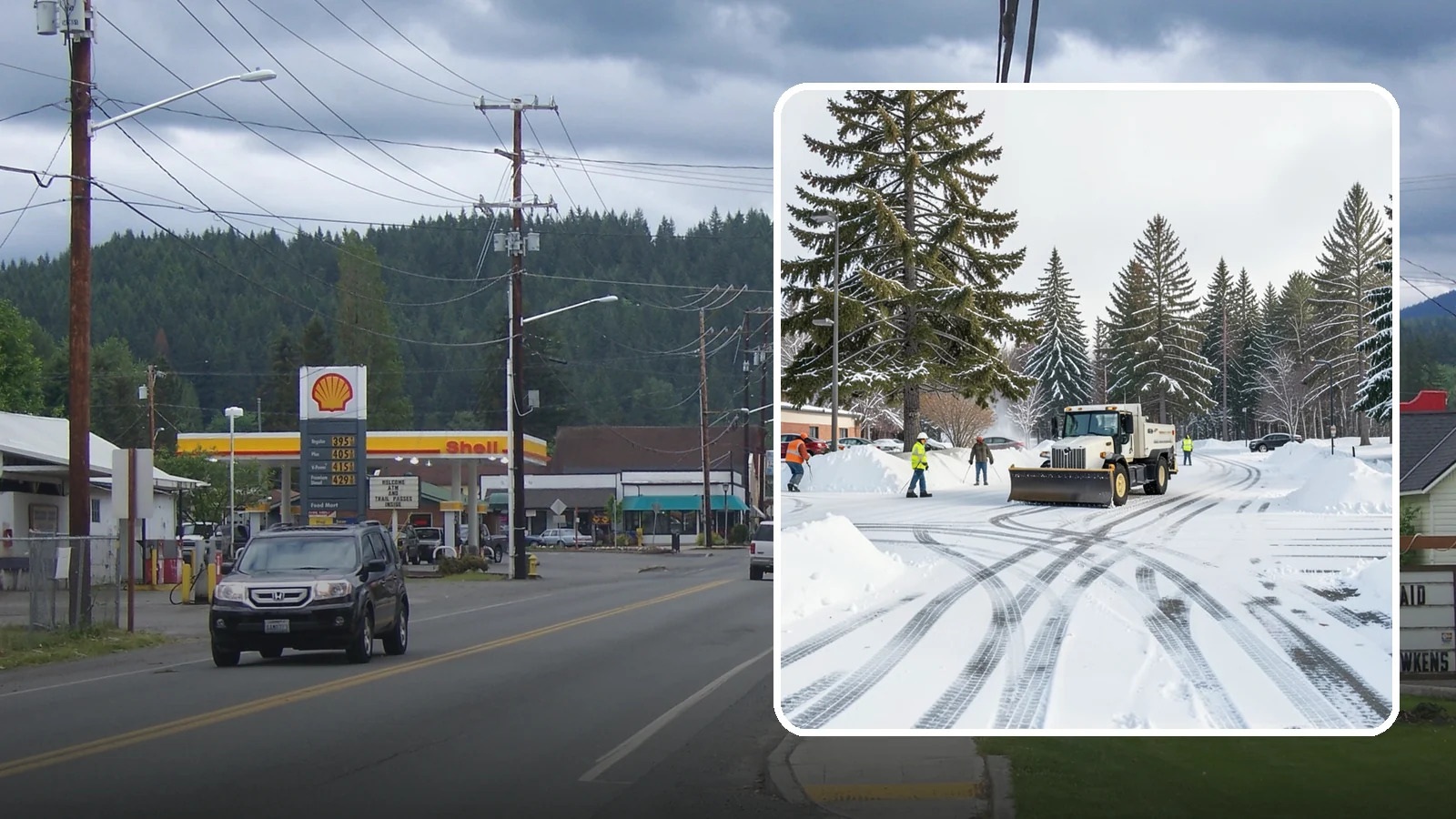 Municipal Parking Lot Snow Removal in Granite Falls, Snohomish County, WA - We clear municipal building lots so Western Washington residents and staff can reach public services in any winter weather.