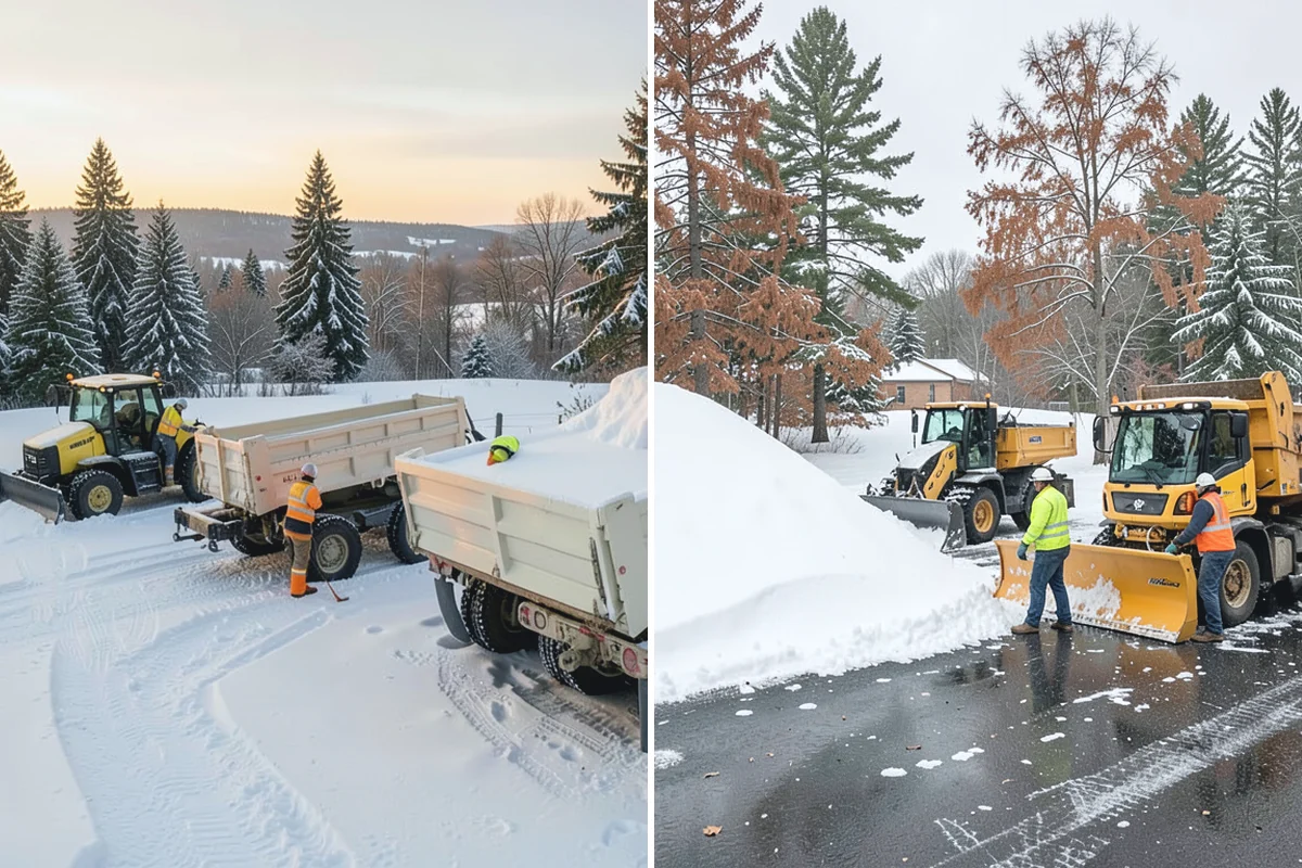 Municipal Parking Lot Snow Removal in Hamilton, Skagit County, WA - Coordinate public lots, staff parking, and entrances with facility staff