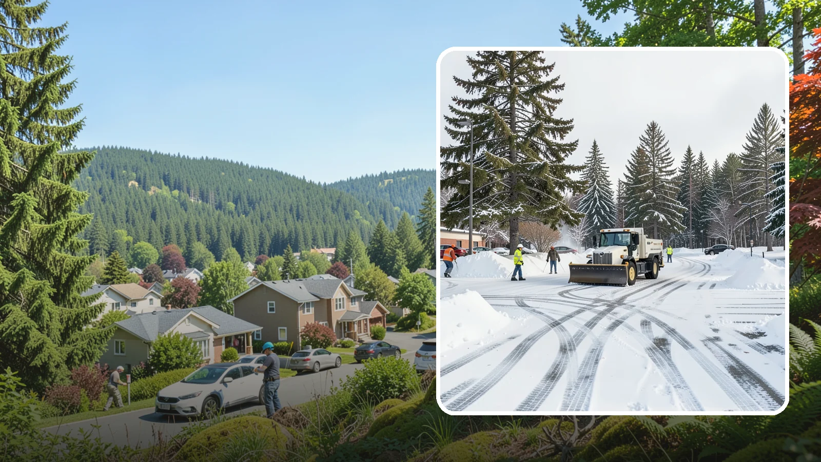 Municipal Parking Lot Snow Removal in Index, Snohomish County, WA - We clear municipal building lots so Western Washington residents and staff can reach public services in any winter weather.