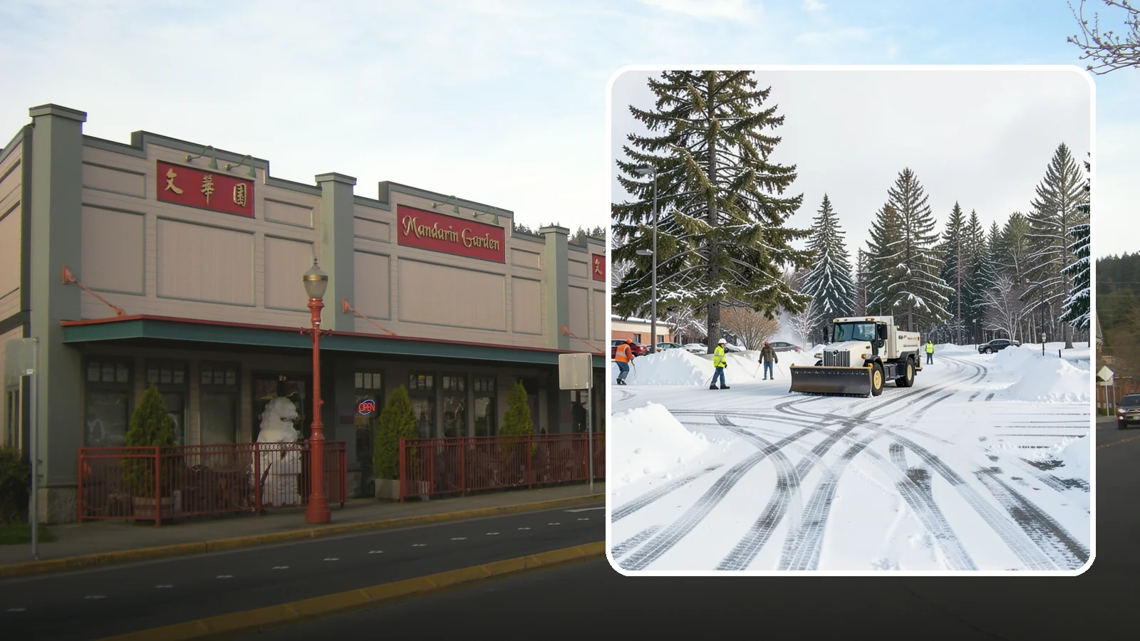 Municipal Parking Lot Snow Removal in Issaquah, King County, WA - We clear municipal building lots so Western Washington residents and staff can reach public services in any winter weather.
