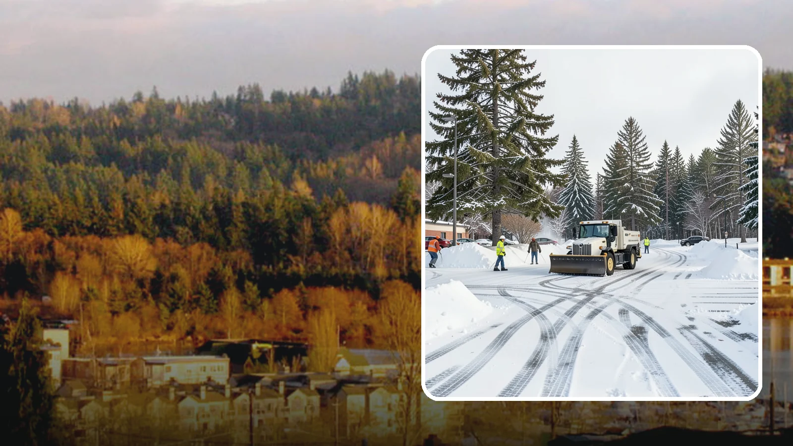 Municipal Parking Lot Snow Removal in Kenmore, King County, WA - We clear municipal building lots so Western Washington residents and staff can reach public services in any winter weather.