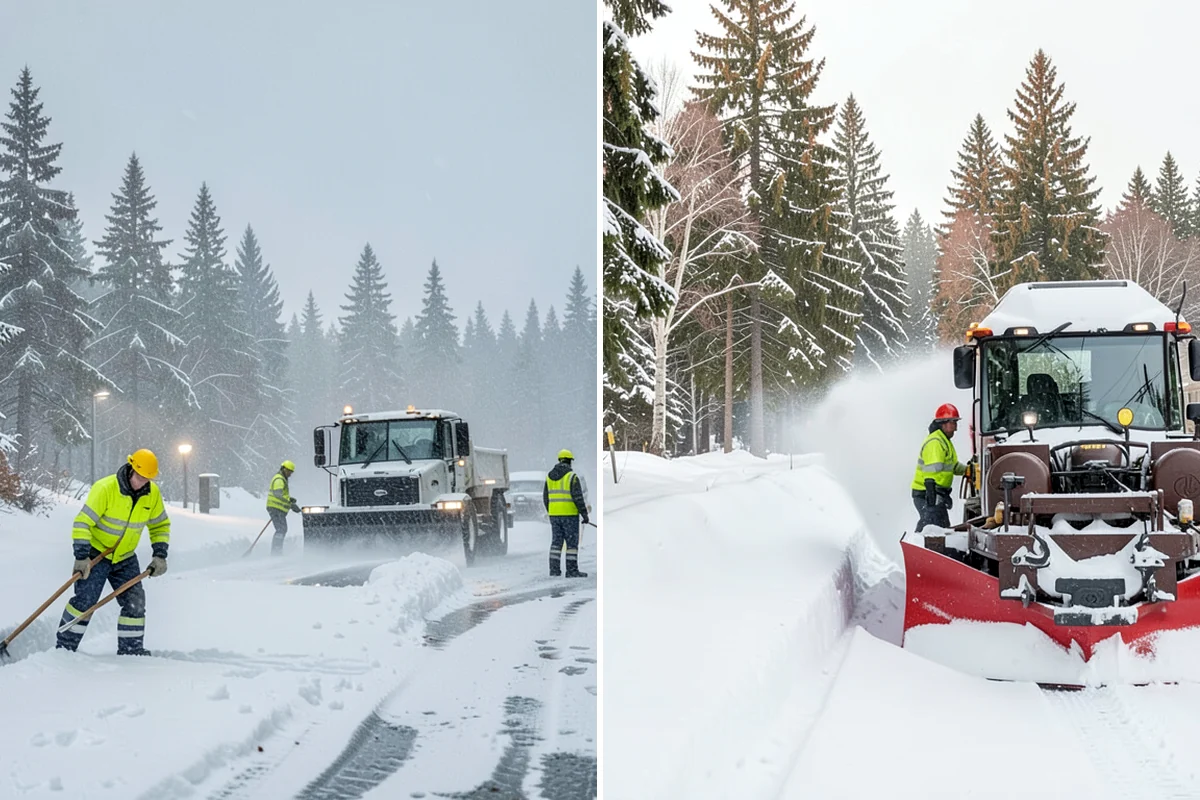 Municipal Parking Lot Snow Removal in Kenmore, King County, WA - Coordinate public lots, staff parking, and entrances with facility staff