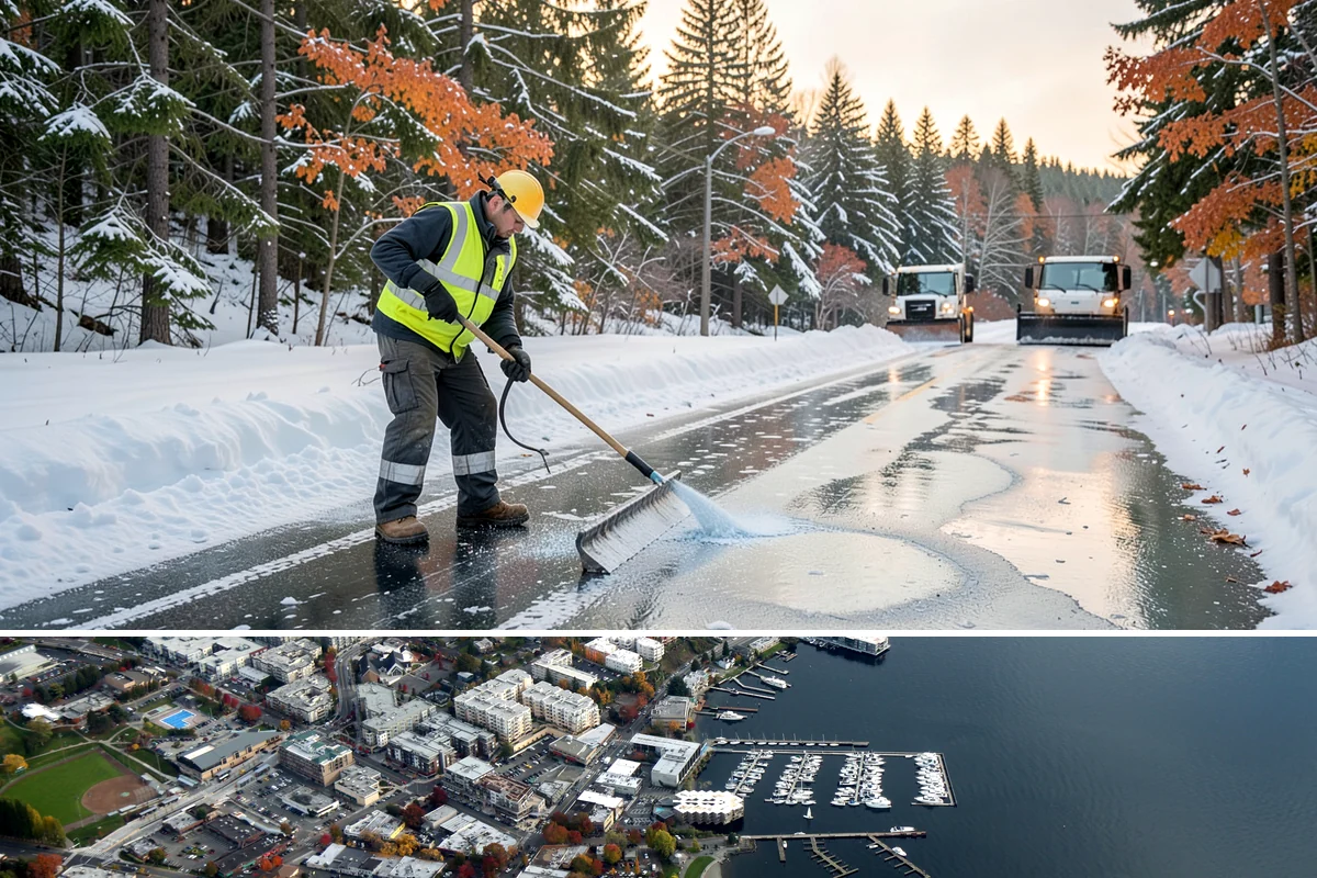 Municipal Parking Lot Snow Removal in Kirkland, King County, WA - Municipal lots in Western Washington require the most winter service from December through February, when storms strain public...