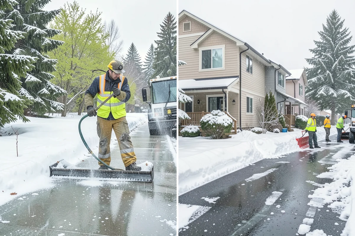 Municipal Parking Lot Snow Removal in La Conner, Skagit County, WA - Coordinate public lots, staff parking, and entrances with facility staff