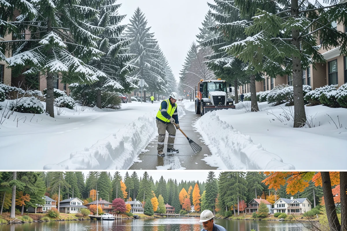 Municipal Parking Lot Snow Removal in La Conner, Skagit County, WA - Municipal lots in Western Washington require the most winter service from December through February, when storms strain public...