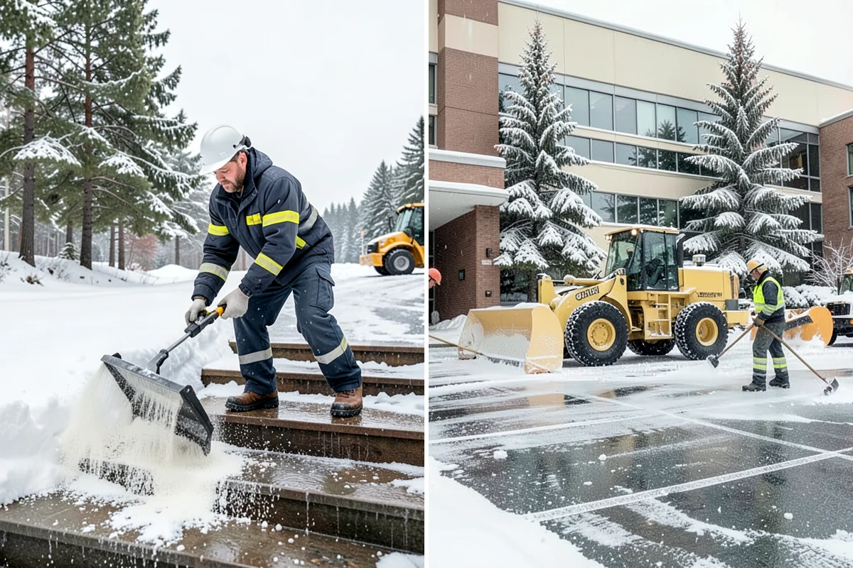 Municipal Parking Lot Snow Removal in Lakewood, Pierce County, WA - Coordinate public lots, staff parking, and entrances with facility staff