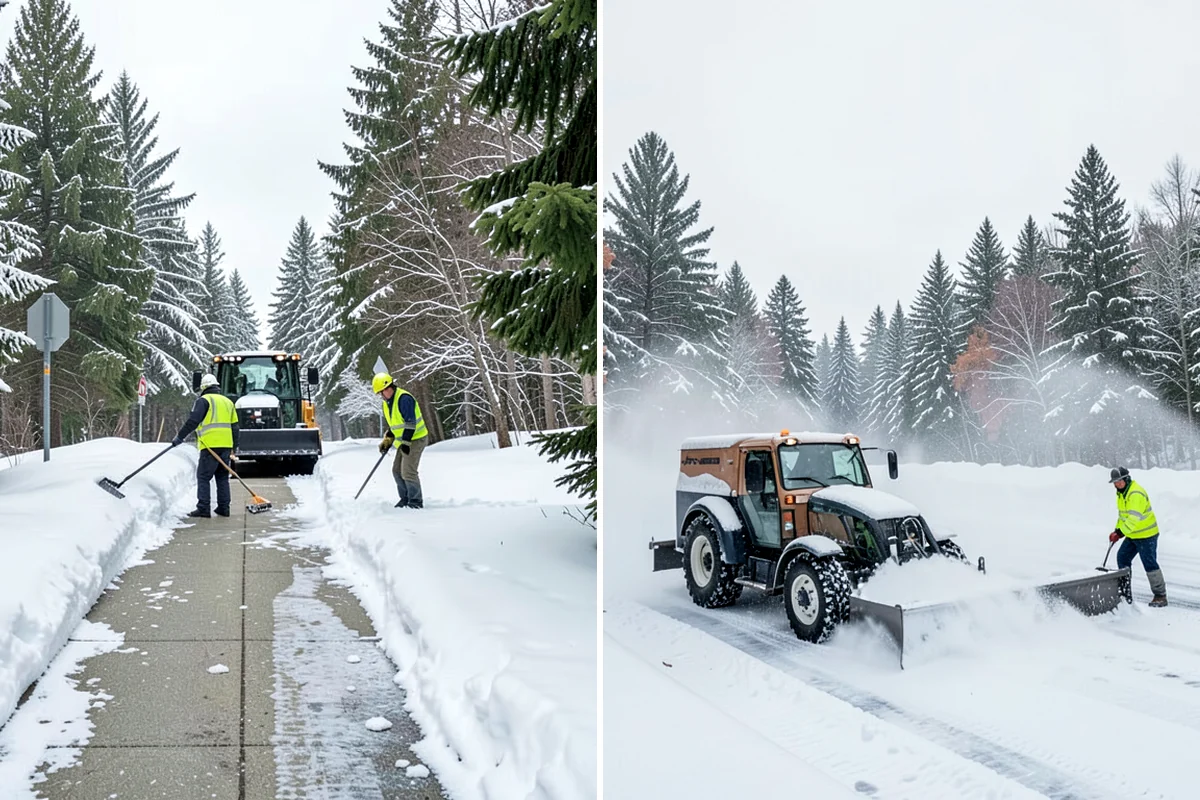 Municipal Parking Lot Snow Removal in Lyman, Skagit County, WA - Coordinate public lots, staff parking, and entrances with facility staff