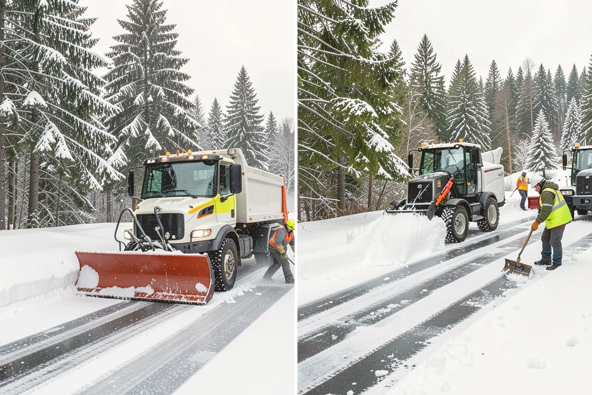 Municipal Parking Lot Snow Removal in Lynnwood, Snohomish County, WA - Coordinate public lots, staff parking, and entrances with facility staff