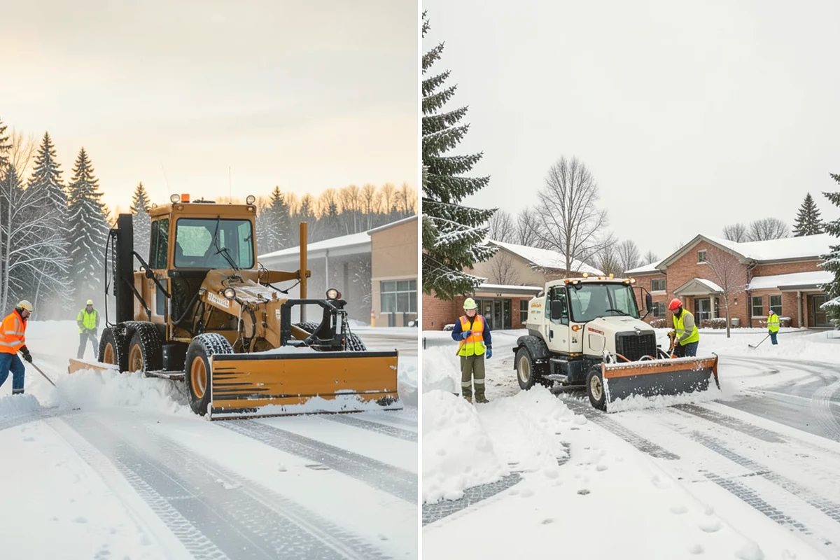 Municipal Parking Lot Snow Removal in Milton, King County, WA - Coordinate public lots, staff parking, and entrances with facility staff