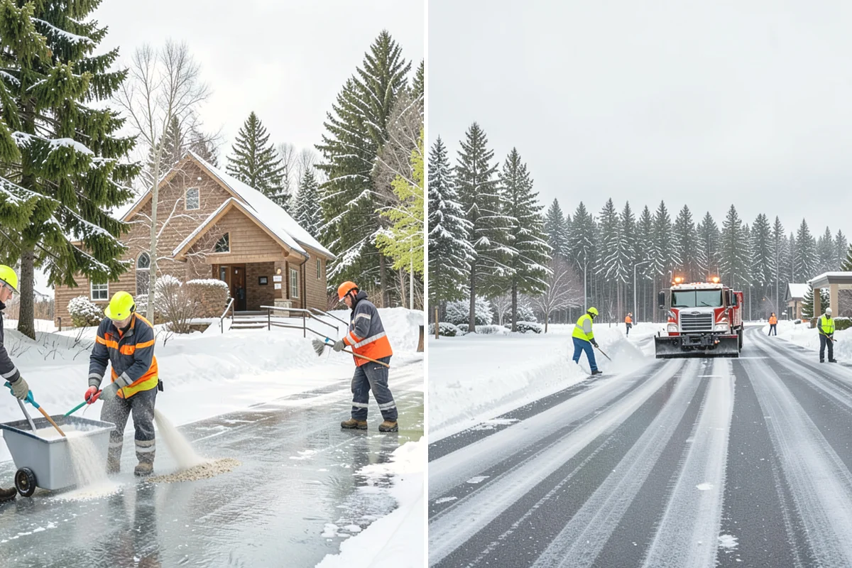 Municipal Parking Lot Snow Removal in Mountlake Terrace, Snohomish County, WA - Coordinate public lots, staff parking, and entrances with facility staff