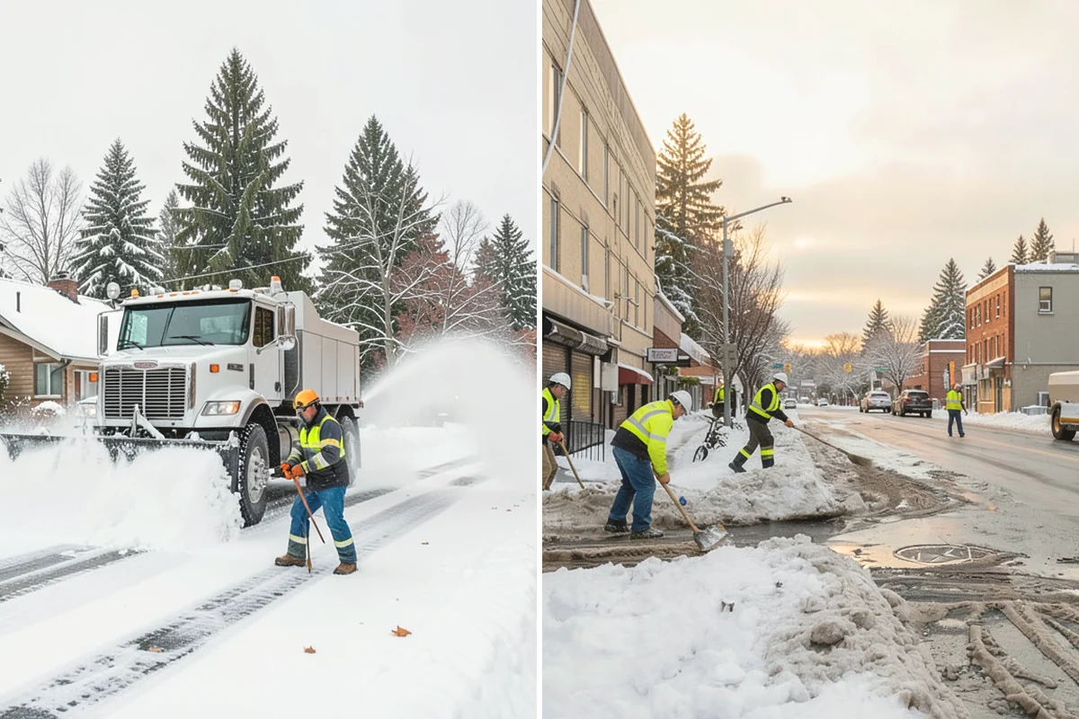 Municipal Parking Lot Snow Removal in Mukilteo, Snohomish County, WA - Coordinate public lots, staff parking, and entrances with facility staff