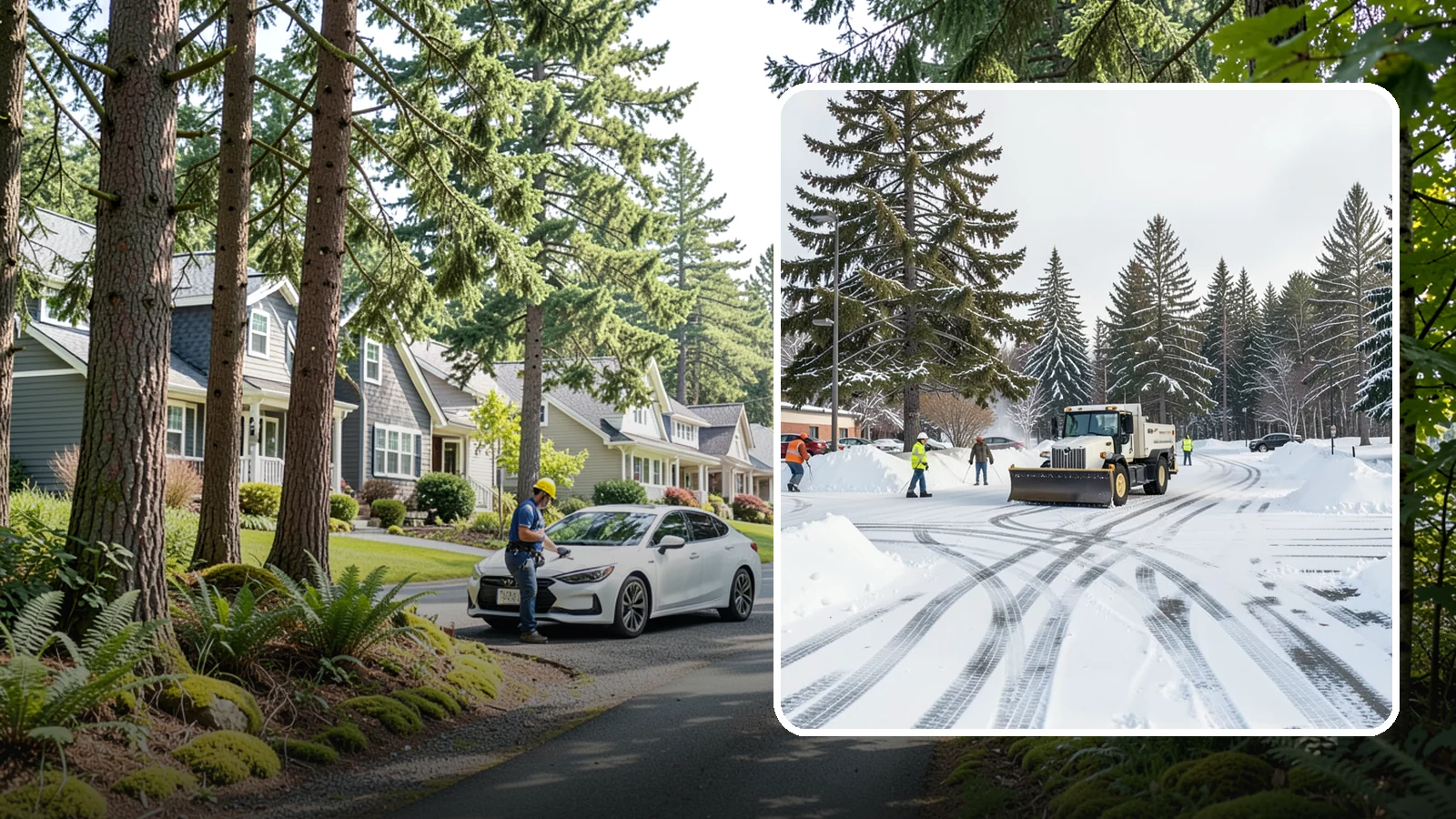Municipal Parking Lot Snow Removal in Normandy Park, King County, WA - We clear municipal building lots so Western Washington residents and staff can reach public services in any winter weather.