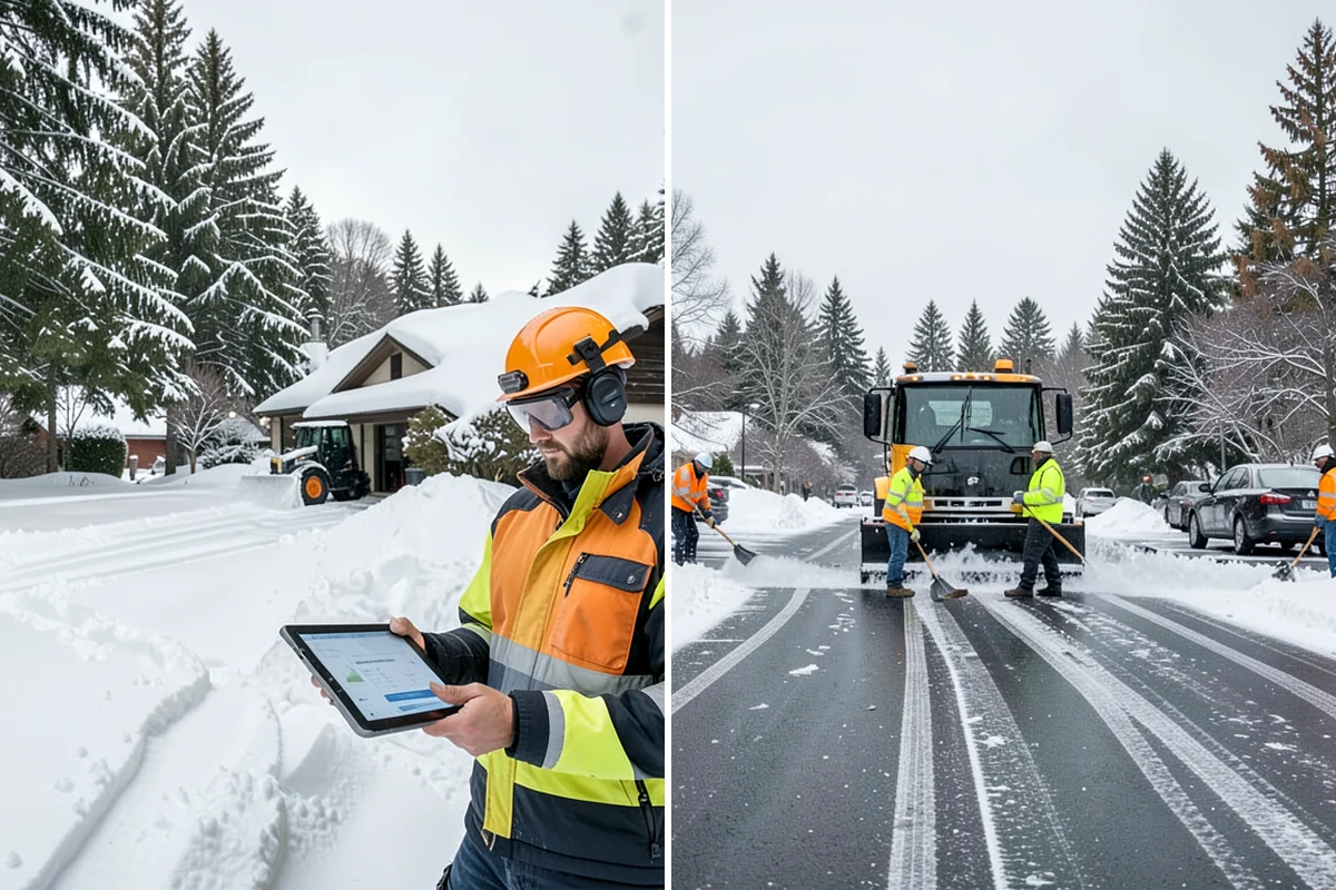 Municipal Parking Lot Snow Removal in Normandy Park, King County, WA - Coordinate public lots, staff parking, and entrances with facility staff
