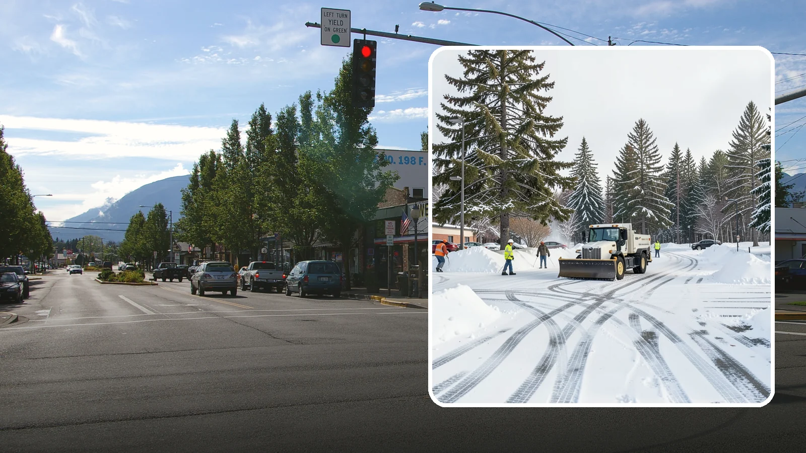Municipal Parking Lot Snow Removal in North Bend, King County, WA - We clear municipal building lots so Western Washington residents and staff can reach public services in any winter weather.
