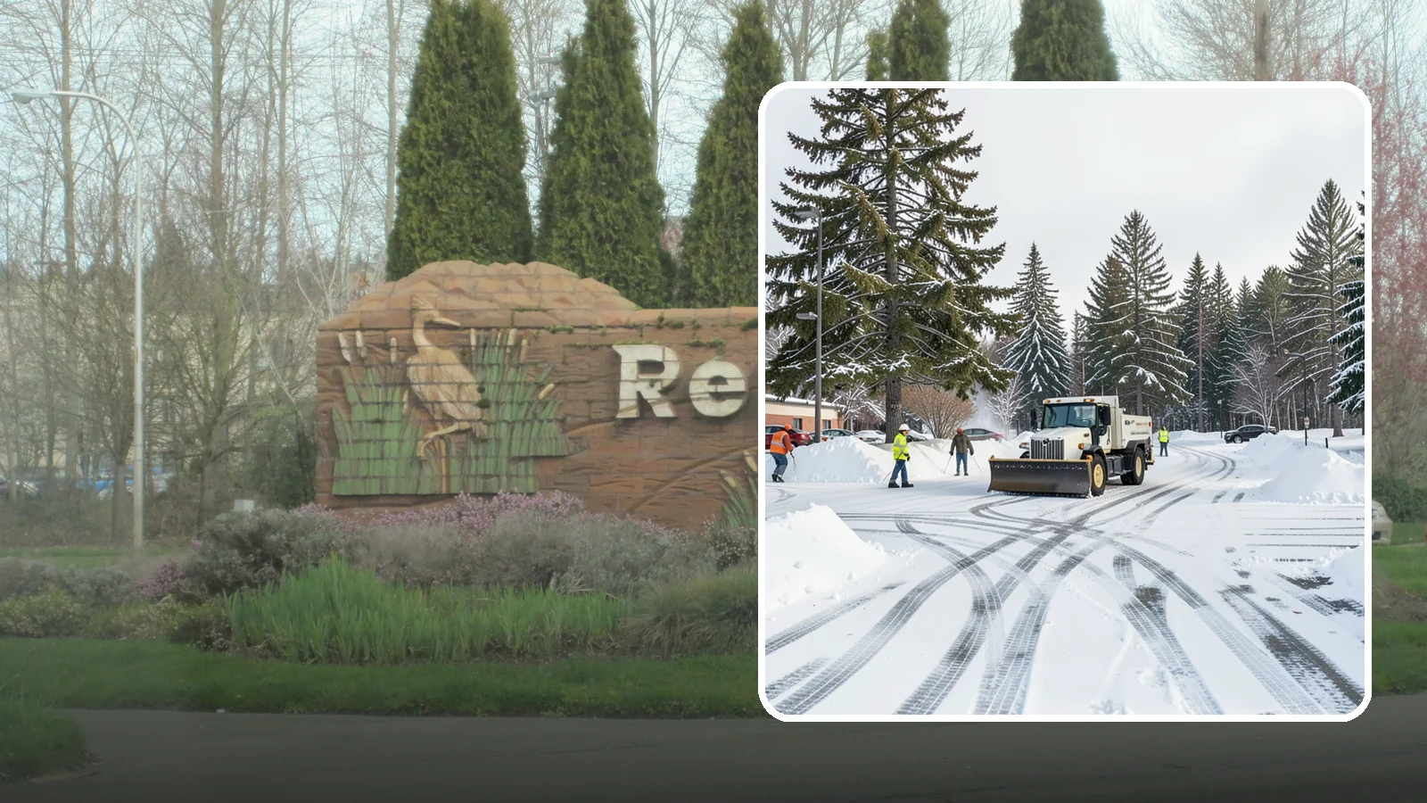 Municipal Parking Lot Snow Removal in Renton, King County, WA - We clear municipal building lots so Western Washington residents and staff can reach public services in any winter weather.