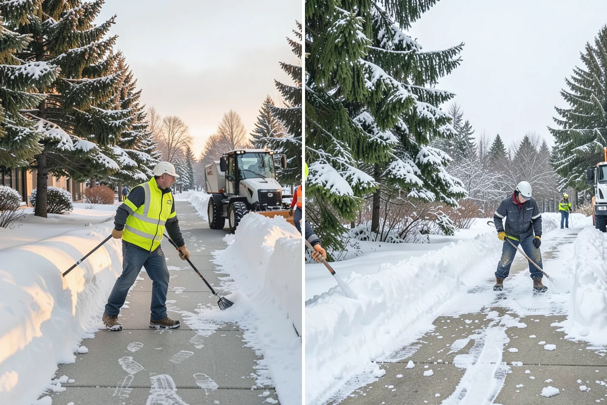 Municipal Parking Lot Snow Removal in Renton, King County, WA - Coordinate public lots, staff parking, and entrances with facility staff