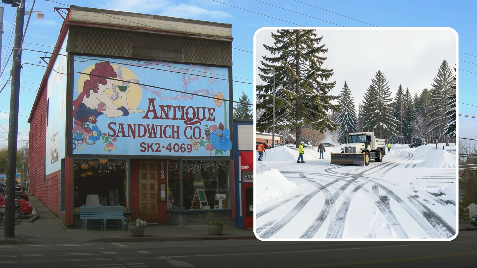 Municipal Parking Lot Snow Removal in Ruston, Pierce County, WA - We clear municipal building lots so Western Washington residents and staff can reach public services in any winter weather.