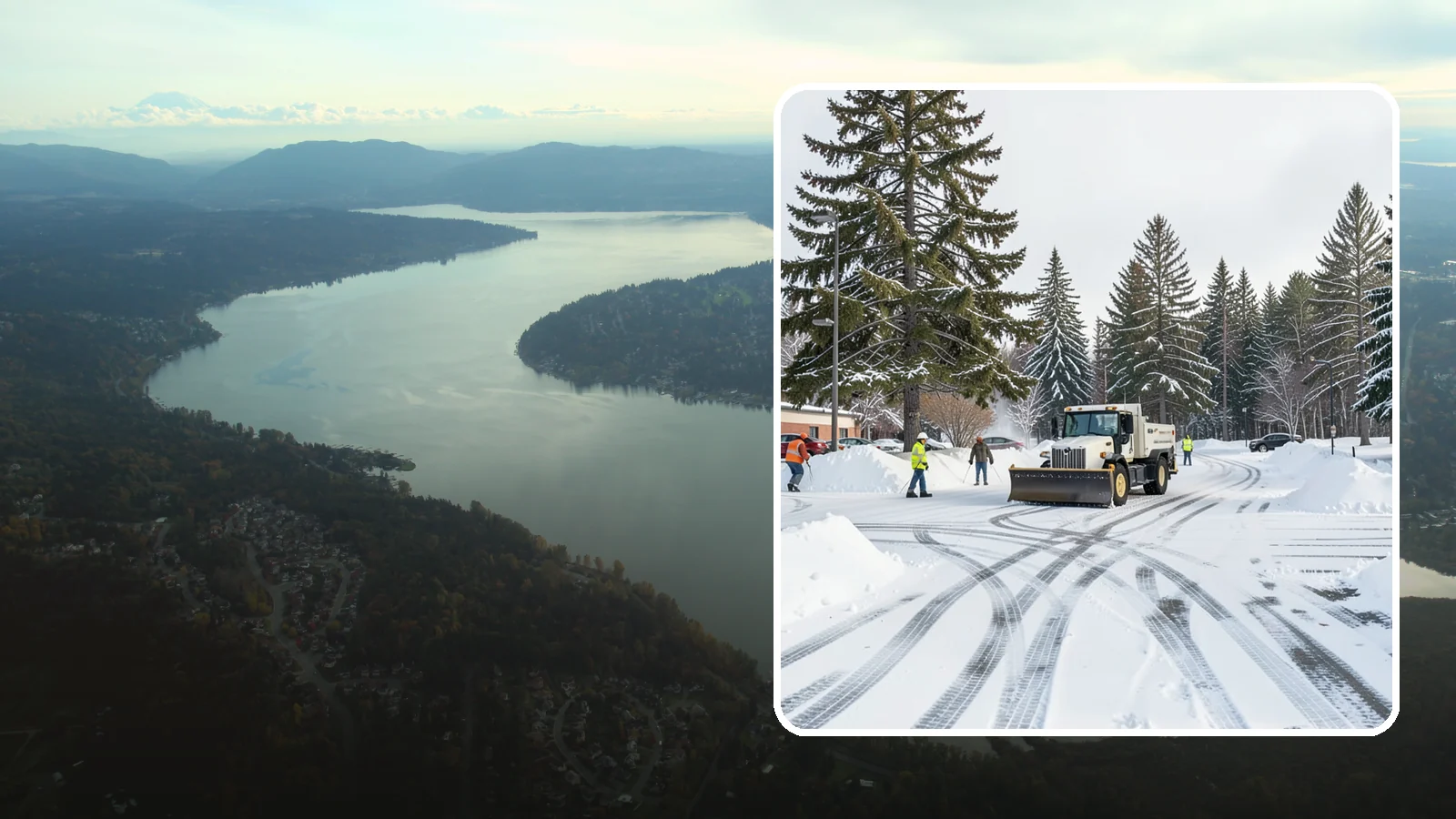Municipal Parking Lot Snow Removal in Sammamish, King County, WA - We clear municipal building lots so Western Washington residents and staff can reach public services in any winter weather.