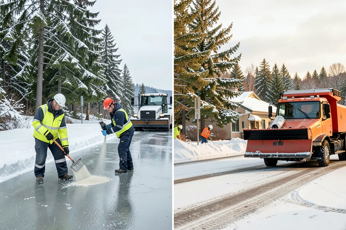 Municipal Parking Lot Snow Removal in Shoreline, King County, WA - Coordinate public lots, staff parking, and entrances with facility staff