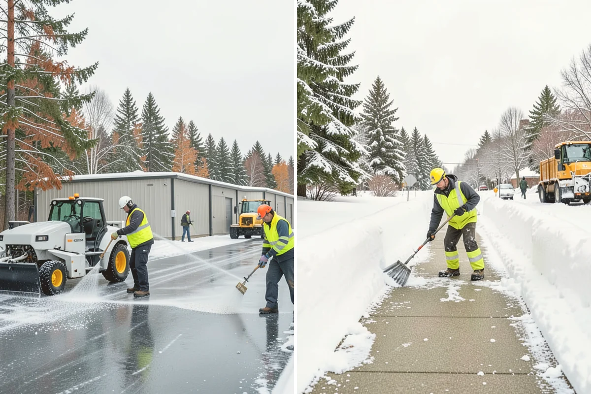 Municipal Parking Lot Snow Removal in Snohomish, Snohomish County, WA - Coordinate public lots, staff parking, and entrances with facility staff