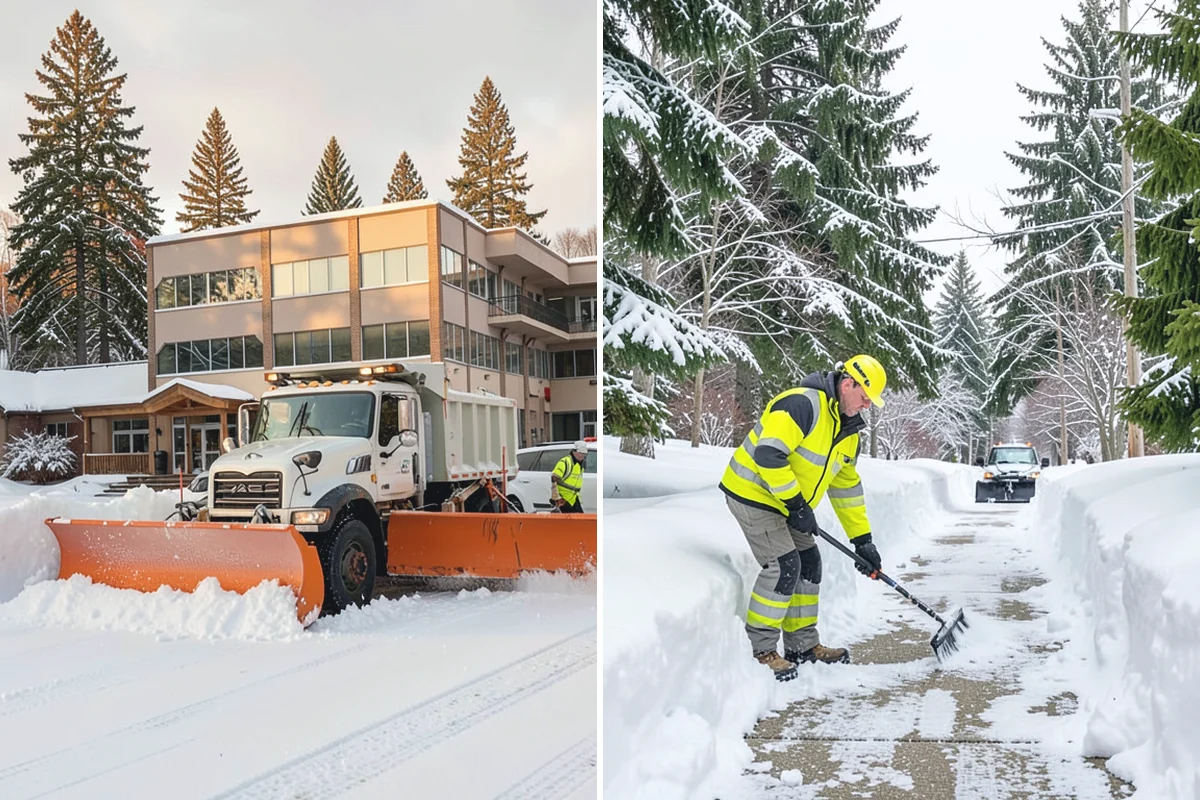 Municipal Parking Lot Snow Removal in South Prairie, Pierce County, WA - Coordinate public lots, staff parking, and entrances with facility staff