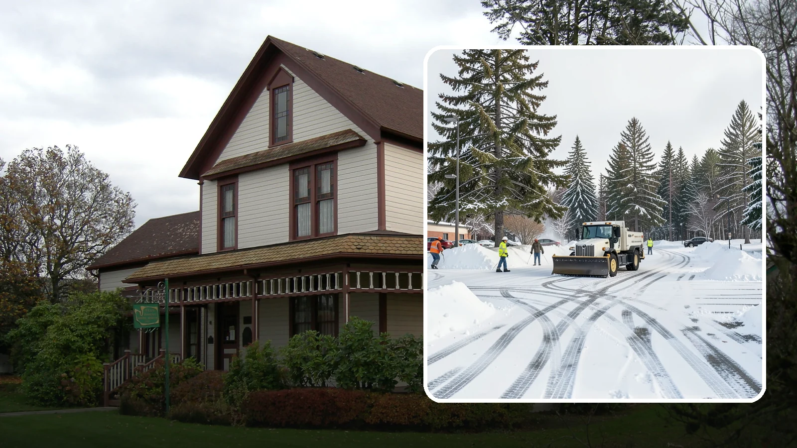 Municipal Parking Lot Snow Removal in Sumner, Pierce County, WA - We clear municipal building lots so Western Washington residents and staff can reach public services in any winter weather.