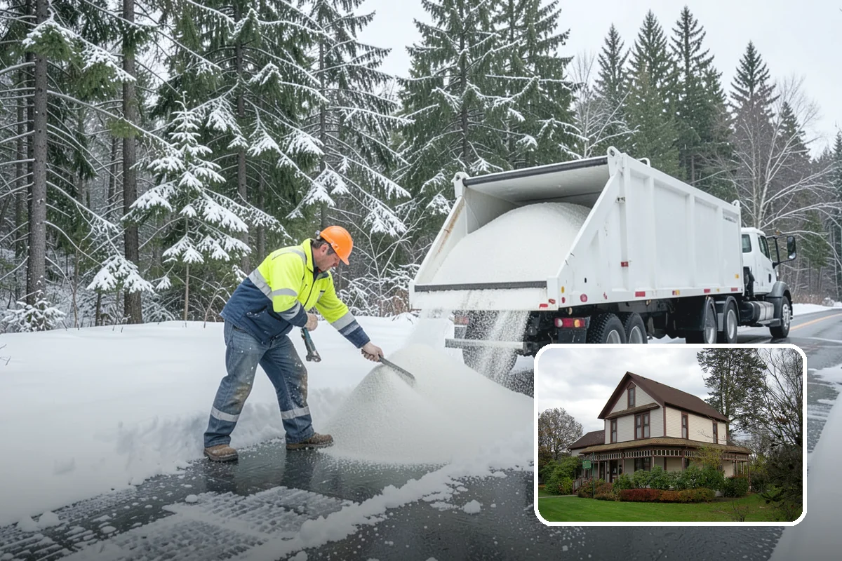 Municipal Parking Lot Snow Removal in Sumner, Pierce County, WA - Public and staff parking stay open so services continue during storms