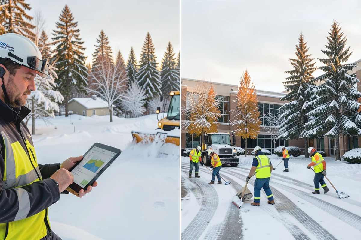 Municipal Parking Lot Snow Removal in Wilkeson, Pierce County, WA - Coordinate public lots, staff parking, and entrances with facility staff